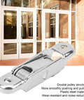 20 Piece Top Shelf Sliding Door Window Pulleys With Double Flat Rollers And Heavy Duty Plastic Steel Push Pull Hardware engineered for smooth gliding