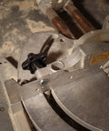 5/16 Inch Threaded Knob Kit With Bolts And Washers, T Track Clamping Knob in saw setup, used for tightening and securing.