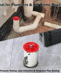 Pro Grade Mechanical End Of Pipe Gripper Test Plugs Set 3 Inch And 4 Inch Sewer Drain Plugs For PVC ABS Cast Iron Pipes Sealing And Pressure Test Tools 2 Pack For Residential And Commercial Plumbing on PVC pipe