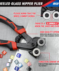 Heavy Hitter Glass Cutting Tool Kit With Universal Heads For Stained Glass And Craft Projects No Sweat Running Pliers Smooth Tile Breaker Reliable Grip Build on a metallic background with glass tiles.