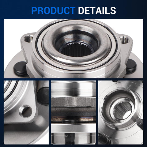 Close-up details of Front Wheel Bearing And Hub Assembly 513215 For 2004 To 2007 Chevy Malibu And Pontiac G6 5 Lug Non ABS