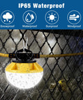 Heavy Duty 50ft LED Construction String Light Pro Grade 50W 6000 Lumens 18AWG Wire Linkable Work Lights with waterproof feature