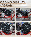 Various angles of Heavy Duty 6061 T6 Billet Aluminum Flywheel for Predator 212cc Hemi Engines on a go-kart engine.