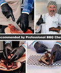 Dual Layer Heat Defense BBQ Gloves For Grilling And Cooking Non Slip Nitrile Grip Ambidextrous Oven Mitts used by chef