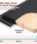 Heavy Duty Solid Wood Couch Cushion Support Board Stops Droopy Sofa Seats Cold Real Deal, showing thickness of 0.39 inches.