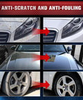 Before and after cleaning car headlights, hood, and wheel with Nano Car Spray 2 Pack For Scratch Repair And Car Wax, Quick Scratch Remover And Fix.