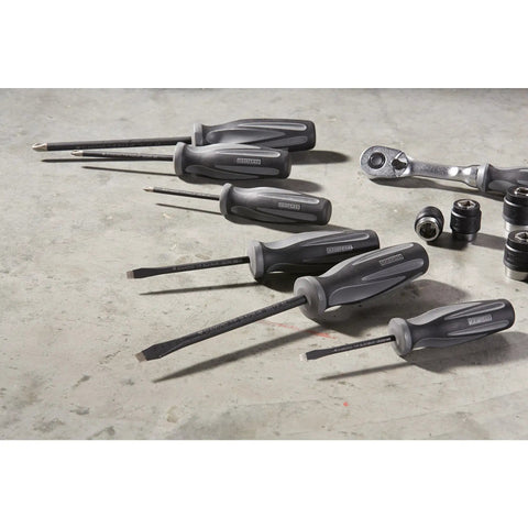 Extreme Grip Diamond Tip 6 Piece Screwdriver Set With Diamond Coated Tips For Max Torque And Super Grippy Feel on concrete floor