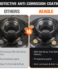 Trailer hub kit AEAGLE, 5-lug on 4.5 inch bolt circle; front hub bore shown beside a second hub for comparison