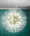 Gold Sputnik Firework Dandelion Crystal Chandelier 16 Light Pendant Lighting For Kitchen Island, Dining Room, Living Room And Bedroom Modern Gold Finish Fixture