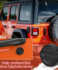 Strong Magnet Keyhole Covers for Jeep Wrangler JL 2018-2026 Front Door, Snap On Door Lock Shields, Easy Install