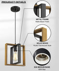 Super Cool Rustic Farmhouse Pendant Lighting Fixtures From Solid Wood Hanging Lights With Adjustable Cord For Kitchen Island