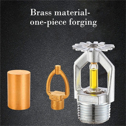 Five Pack Heavy Duty Fire Sprinkler Heads Dn15 Featuring 79 Degree Auto Trigger Rating For Top Shelf Commercial Fire Suppression Gear Ready To Roll And Built Tough For Zero Fuss Daily Protection showing brass sprinkler components.