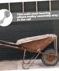 Heavy Duty Steel Sliding Door Rollers Built Rock Solid Glide Like Butter Replace Your Worn Window Pulleys With These 50 Kg Support Trolley Wheels In Clean Silver Steel, featuring a solid steel bearing.