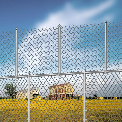 18 Pack Chain Link Fence Extension Kit With 25.2 Inch Height And 2.2 Inch Bracket, Durable Galvanized Post Extender Installed