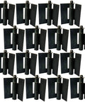 16 Piece Beefy Weld On Hinges Set Heavy Duty 3 Inch Steel Butt Hinges arranged in rows, for gates and trailers.