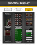 Bluetooth OBD2 Scanner Car Code Reader Diagnostic Tool display for Android, Symbian, Windows showing engine and RPM data.