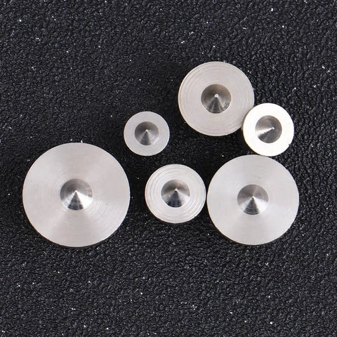 Six Piece Pro Grade Stainless Steel Dowel Tenon Center Set For Precise Drill Alignment And Panel Positioning In Furniture Making Includes Log Pin Transfer Plugs Kit For Accurate Woodworking, six stainless centers