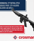 M4-177 Caliber Variable Pump Airgun for Pellets and BBs, adjustable power, showing rifled steel barrel and tactical design