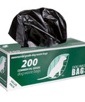 Commercial Grade Dog Waste Station Refill Bags, Two Hundred Count Roll, Extra Thick and Leakproof, packaging front view