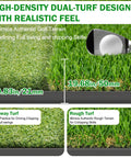 5x4ft Golf Hitting Mat With Thick 31mm Artificial Turf For Indoor And Outdoor Use, Durable EVA Backing, Dual-turf design