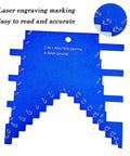 2 In 1 Router Depth And Saw Gauge For Woodworking Pro Grade Aluminum Step Depth Gauge with Laser Engraved Readouts