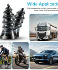 Emergency Tire Plug Kit With 60 Pieces Quick Screw Type Plugs for Car Motorcycle Truck Tractor SUV Roadside Repair No Jack