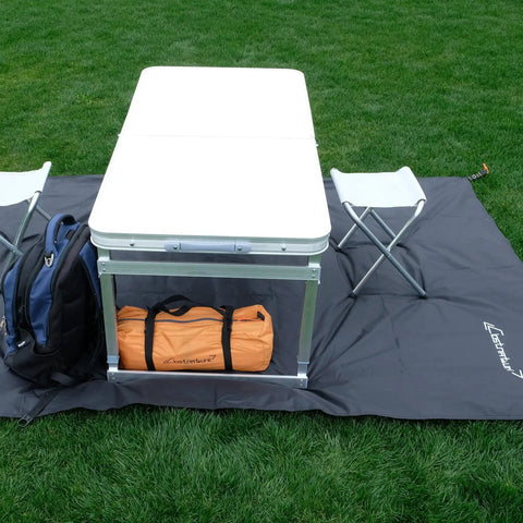 Tent Footprint Ground Cloth Waterproof Tarp Heavy Duty Tent Floor Saver Ultralight Ground Sheet under table setup