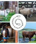 20 Inch Heavy Duty Stainless Steel Gate Chain Lock With Dual End Carabiners For Outdoor Fences in farm setting