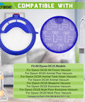 DC25 Ball Vacuum Filter Replacement Kit With 2 Pre Motor Filters And 2 Post Motor HEPA Filters Fits All DC25 Models, parts image