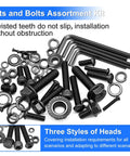 3160 Piece Flange Bolt And Metric Screw Assortment Kit With Nuts Washers And Wrench M2 Through M10 Fasteners