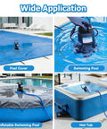 Half Horsepower Pool Cover Pump With Automatic On Off 3500 GPH Submersible Water Pump Includes Filter Net
