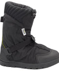 Explorer Winter Waterproof Insulated Overshoe for Work Boots Size L, side view showing rugged black material and adjustable strap.