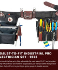 Adjustable Industrial Electrician Tool Belt Set Featuring Thirty One Slick Pockets And Kickass Pro Grade Tool Holders Built Tough For Hard Working Jobsite Go Getters Made In Usa
