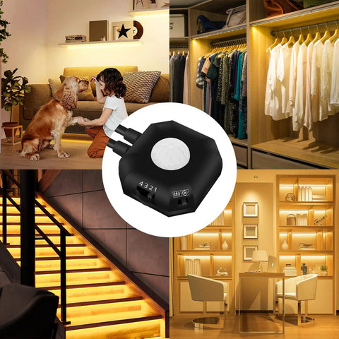 9.84 Foot Motion Activated LED Strip Lights Warm White USB Powered With Motion Sensor And Auto Shut Off Timer Non Waterproof