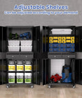 Heavy Duty 73 Inch Metal Storage Cabinet With Locking Doors And Adjustable Shelves For Garage Or Shop Built To Last Rugged Tool Cabinet With Two Drawers And Rust And Scratch Resistant Powder Coat Finish