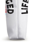 Close-up of side view of Wing Foil Gear Tote Bag For Wingsurfing And Wingfoiling, 16 By 16 Inch Carry Bag showing durable fabric.