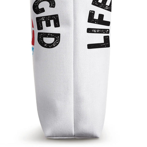 Close-up of side view of Wing Foil Gear Tote Bag For Wingsurfing And Wingfoiling, 16 By 16 Inch Carry Bag showing durable fabric.