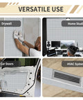 Badass PEF Foam Insulation Roll With Thick Aluminum Coating Peel And Stick Backing 13 By 78 Inch shown on drywall and in home studio, car doors, HVAC systems.