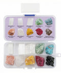Mohs Hardness Test Kit For Mineral Identification 1 To 10 With Streak Plate Geology Rock Testing Tool For Professionals in case