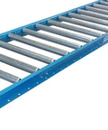 Light Duty Gravity Conveyor 18 Inch Wide By 5 Foot Long With Galvanized Steel Rollers for smooth goods movement.