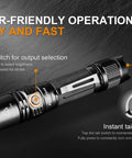 PD35 V2.0 Flashlight With Cree XP-L HI V3 LED Up To 1000 Lumens And 250 Meter Throw Tail Switch Tactical EDC Light display