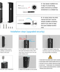 Doorbell Mount For Eufy Security Video Doorbell E340 0 To 35 Degree Adjustable Corner Mount with Tamper Resistant Torx Screws installation guide
