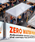 10x20 Pop Up Canopy Tent With Windows No Sidewalls Instant Outdoor Shelter for Parties Weddings Events Vendors in a market setting