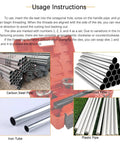 Pro Grade BSPT Pipe Threader Ratchet Kit For Quick, Easy Threading With Four Dies Including Half Inch, Three Quarter Inch, One Inch, And One And One Quarter Inch In Heavy Duty Steel Construction