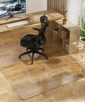 Clear Chair Mat For Hard Floors 48 Inch By 60 Inch Protects Hardwood Tile And Wood Floors From Rolling Office Chairs Under Desk