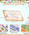 21 Piece Spanish Language Country Poster Set for Classrooms, showcasing the Equatorial Guinea poster, 9.8x6.7 inches, laminated.