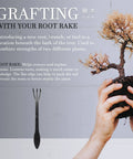 Three Piece Bonsai Root Rake Set With Three Prong Rake And Flat Edge Spatula, Hand Forged Carbon Steel Garden Tool For Root Loosening And Repotting, About Eight Point Seven Five Inches Long, Durable Bonsai Care Kit. Bonsai root rake for repotting and grafting