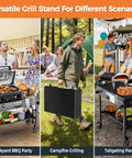 Your Go-To Portable Grill Cart For Blackstone 17 And 22 Inch Griddles With Foldable Stand in various outdoor settings