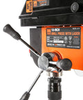 Knockout 10 Inch Benchtop Drill Press With 5 Variable Speeds Up To 3100 Rpm, 3.2 Amp Motor, Built In Laser Guide.