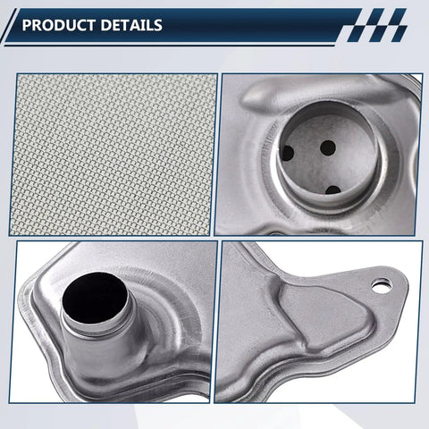 Close-up of Direct Fit CVT Transmission Filter Kit For Nissan Pathfinder Murano Maxima showcasing filter material and fittings.